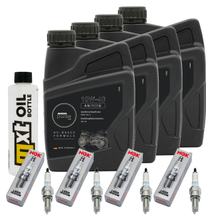 Pacchetto di ispezione 4L 10W-40 + filtro olio + 4x candela per Suzuki GSX-R 1000 ccm Anno 2022