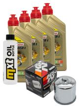 Inspektionspaket 4L 10W-40 + Ölfilter + 4x Zündkerze für Suzuki GSX-R 1000 ccm Bj. 2022