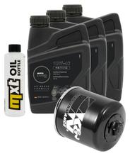 Inspektionspaket 3L 10W-40 + Ölfilter + 4x Zündkerze für Yamaha YZF-R6 600 ccm Bj. 2022