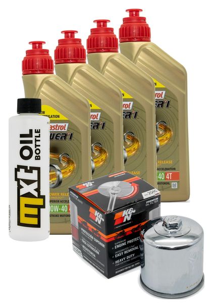 Inspektionspaket 4L 10W-40 + Ölfilter + 4x Zündkerze für Yamaha YZF-R1 1000 ccm Bj. 2022