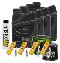 Kit d'inspection 4L 10W-40 + filtre à huile + 4x bougie pour Yamaha YZF-R1 1000 ccm Année 2022