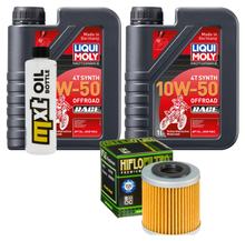 Paquet d'inspection 2L 10W-50+filtre à huile pour Aprilia MXV 450 ccm Année 2013