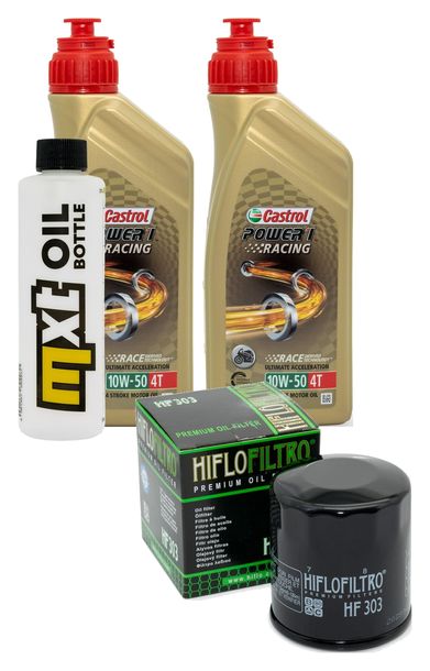 Pacchetto di ispezione 2L 10W-50+filtro olio per Kawasaki Z 400 ccm Anno 2023