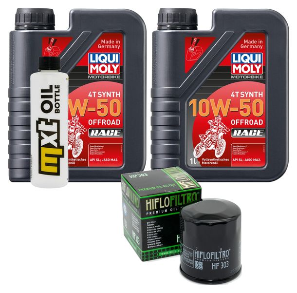 Pacchetto di ispezione 2L 10W-50+filtro olio per Kawasaki Z 400 ccm Anno 2023
