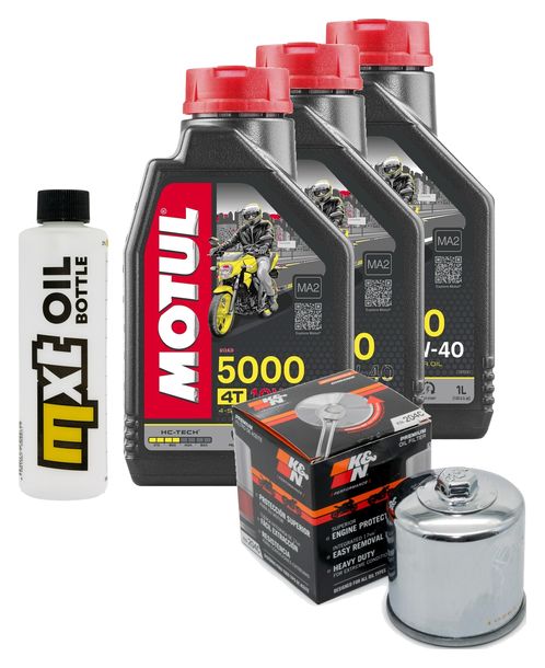 Kit d'inspection 3L 10W-40 + filtre à huile + 2 bougies pour Yamaha Tracer 7 GT 700 ccm Année 2019
