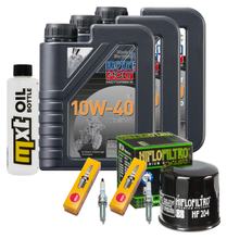 Inspektionspaket 3L 10W-40 + Ölfilter + 2x Zündkerze für Yamaha Tracer 7 GT 700 ccm Bj. 2019