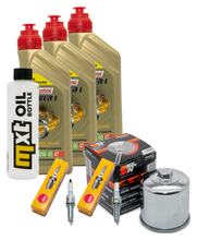 Inspektionspaket 3L 10W-40 + Ölfilter + 2x Zündkerze für Yamaha Tracer 7 GT 700 ccm Bj. 2019