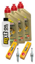 Inspektionspaket 3L 10W-40 + Ölfilter + 2x Zündkerze für Yamaha Tracer 7 GT 700 ccm Bj. 2019