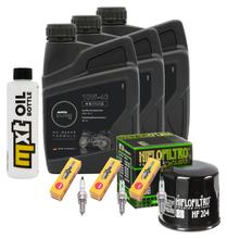 Paquete de inspección 3L 10W-40 + filtro de aceite + 3 bujías para Yamaha Tracer 9 GT 900 ccm Año 2015 - 2016