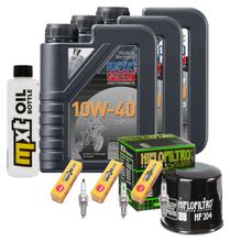 Paquete de inspección 3L 10W-40 + filtro de aceite + 3 bujías para Yamaha Tracer 9 GT 900 ccm Año 2017 - 2020