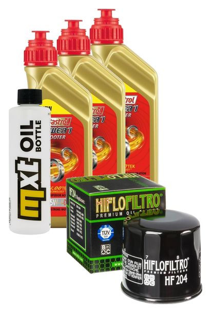 Paquete de inspección 3L 5W-40 con filtro de aceite para Yamaha YFM Kodiak 700 ccm Año 2019