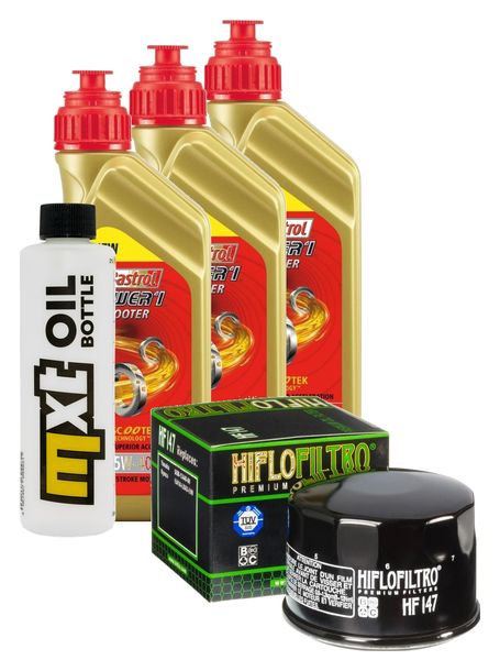 Pacchetto di ispezione 3L 5W-40+filtro olio per Yamaha YFM Kodiak 700 ccm Anno 2019