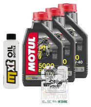 Kit d'inspection 3L 10W-40 + filtre à huile + 2 bougies pour Yamaha Tenere 700 ccm Année 2023