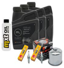 Kit d'inspection 3L 10W-40 + filtre à huile + 2 bougies pour Yamaha Tenere 700 ccm Année 2023