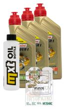 Kit d'inspection 3L 10W-40 + filtre à huile + 2 bougies pour Yamaha XSR A 700 ccm Année 2023
