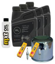 Kit d'inspection 3L 10W-40 + filtre à huile + 2 bougies pour Yamaha XSR A 700 ccm Année 2023