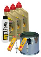 Inspection package 3L 10W-40 + oil filter + 2x spark plug for Yamaha XSR A 700 ccm Year 2023