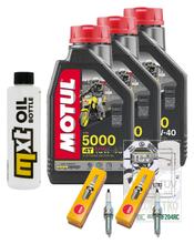 Inspection package 3L 10W-40 + oil filter + 2x spark plug for Yamaha XSR A 700 ccm Year 2023