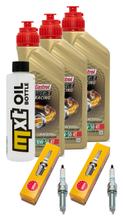 Inspection package 3L 10W-50 + oil filter + 2x spark plug for Yamaha MT-07 700 ccm Year 2013