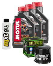 Inspection package 3L 10W-50 + oil filter + 2x spark plug for Yamaha MT-07 700 ccm Year 2013