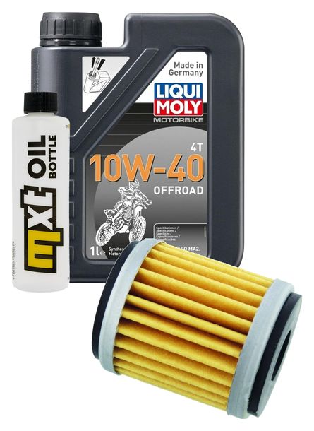 1L 10W-40 inspection package+ oil filter for Yamaha MT- ABS 125 ccm Year 2023