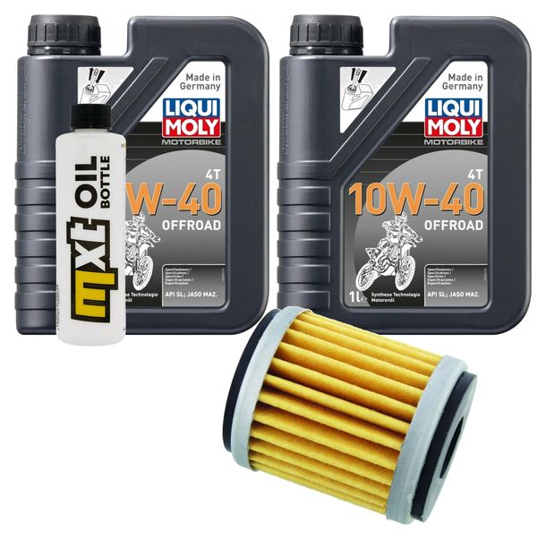 Pacchetto di ispezione 2L 10W-40+filtro olio per Yamaha MWD Tricity 300 ccm Anno 2023