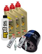 Paquete de inspección 3L 10W-40 + filtro de aceite + 2 bujías para Suzuki DL V-Strom SV S SF 650 ccm Año 2023