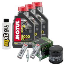 Paquete de inspección 3L 10W-40 + filtro de aceite + 2 bujías para Suzuki DL V-Strom SV S SF 650 ccm Año 2023