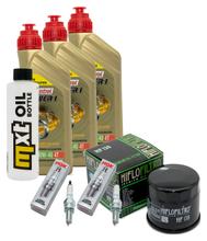 Kit d'inspection 3L 10W-40 + filtre à huile + 2 bougies pour Suzuki DL V-Strom SV S SF 650 ccm Année 2023