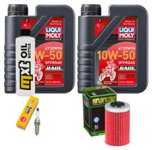 Inspection package 2L 10W-50 + oil filter + 1x spark plug for KTM RC Duke 125 / 390 ccm Year 2023