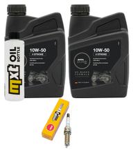 Pacchetto di ispezione 2L 10W-50 + filtro olio + 1x candela per KTM RC Duke 125 / 390 ccm Anno 2023