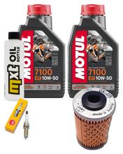 Paquete de inspección 2L 10W-50 + filtro de aceite + 1x bujía para KTM RC Duke 125 / 390 ccm Año 2023