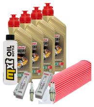 Inspectiepakket 4L 10W-50 + oliefilter + 4x bougie voor KTM Super Duke R 1290 ccm bouwjaar 2023