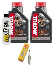 Paquete de inspección 2L 10W-50 + filtro de aceite + 1x bujía para KTM Duke 390 ccm Año 2023