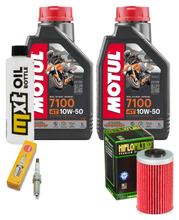 Paquete de inspección 2L 10W-50 + filtro de aceite + 1x bujía para KTM Duke 390 ccm Año 2023