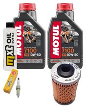 Paquete de inspección 2L 10W-50 + filtro de aceite + 1x bujía para KTM Duke 390 ccm Año 2023