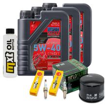 Paquete de inspección 3L 5W-40 + filtro de aceite + 2 bujías para BMW F R 900 ccm Año 2023