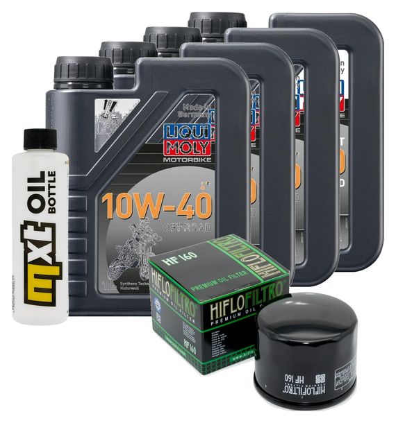 Pacchetto di ispezione 4L 10W-40 + filtro olio per BMW K R 1200 ccm Anno 2009