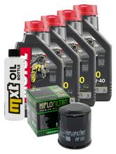 Inspektionspaket 4L 10W-40 + Ölfilter + 4x Zündkerze für Kawasaki Z RS 900 ccm Bj. 2018 - 2022