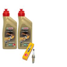 Kit d'inspection 2L 10W-50 + filtre à huile + 1x bougie pour KTM Duke 125 ccm Année 2024