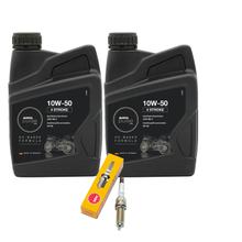 Kit d'inspection 2L 10W-50 + filtre à huile + 1x bougie pour KTM Duke 125 ccm Année 2024