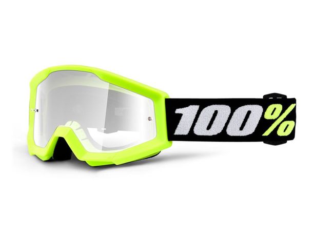 100% MX Cross Goggles Strata Mini Clear