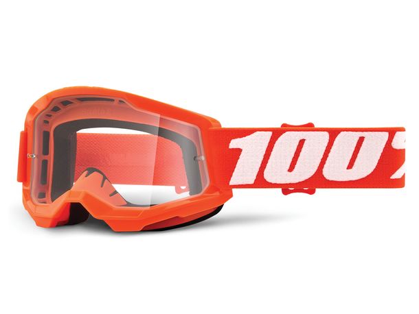 Gafas de moto 100% MX Cross Goggles Strata 2 Junior transparentes