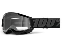Gafas de moto 100% MX Cross Goggles Strata 2 Junior transparentes