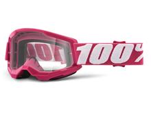 Gafas de moto 100% MX Cross Goggles Strata 2 Junior transparentes