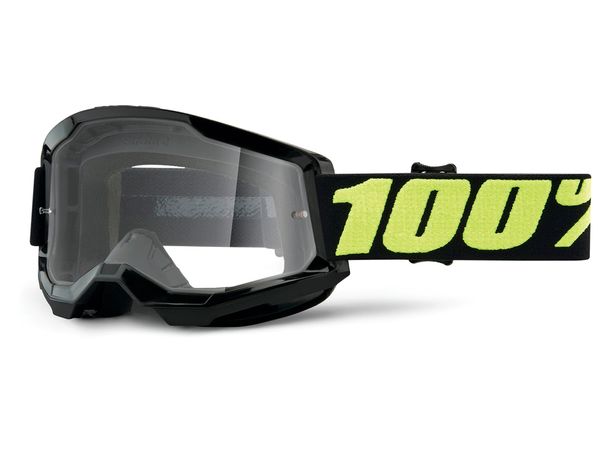 Lunettes de moto 100% lunettes MX cross Strata 2 transparentes