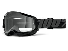 Lunettes de moto 100% lunettes MX cross Strata 2 transparentes