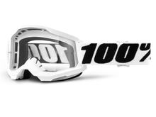 Lunettes de moto 100% lunettes MX cross Strata 2 transparentes
