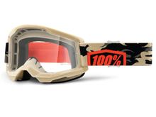 Lunettes de moto 100% lunettes MX cross Strata 2 transparentes