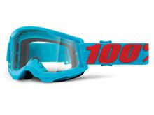 Lunettes de moto 100% lunettes MX cross Strata 2 transparentes